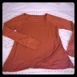 Loveappella  Copper Orange long sleeve top